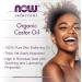 Now Foods Certified Organic Castor Oil 8 fl oz - Pure & Natural Skincare - Buy Online on SooperMarket.com