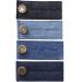 ZEFFFKA Denim Waist Extender Buttons 4 pcs Assorted Colors for Jeans & Skirts - Buy Online on SooperMarket.com