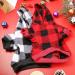 Frienda Plaid Dog Hoodie with Hat - Warm Winter Pet Clothes for Small Medium Puppy (Medium) - Buy Online on SooperMarket.com