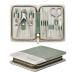 MR.GREEN Manicure Set 8 in 1 Professional Pedicure kit Stainless Steel Manicure Kit Portable Travel Grooming Kit Nail Care Tools Nail Clippers Pedicure Tools Green 8 Pcs