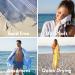 WETCAT Turkish Beach Towel 38x71 100% Cotton - Quick Dry, Sand Free, Oversized Towel for Adults - Aqua - Buy Online on SooperMarket.com