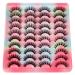 20 Pairs Natural Fluffy Cat Eye False Eyelashes - 4 Styles Wispy 5D Faux Mink Multipack - Buy Online on SooperMarket.com