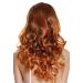 WIG ME UP SA097-6TW8 Long Curly Ombre Brown Red Mix Wig for Ladies - Stylish & Versatile Hairpiece - Buy Online on SooperMarket.com
