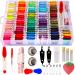 YITOHOP 200pcs+ Embroidery Floss Cross Stitch Threads String Kit with Organizer Storage Box-Included 100pcs Friendship Bracelet Floss  Embroidery Kit Large
