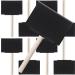Bates 4 Inch Foam Paint Brushes - 8 pcs, Sponge Brushes for Painting and Staining - Buy Online on SooperMarket.com