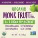 Now Foods Organic Monk Fruit 1-to-1 Sugar Replacement - 1 lb (454 g) | Natural Sweetener - Buy Online on SooperMarket.com