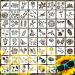 60 Pieces Stencil for Painting Reusable Stencils Wall Stencil DIY Craft Template Paint Stencils for Painting on Wood Wall Home Decor(Flowering Plants)