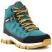 Foxelli Womens Hiking Boots  Suede Leather Waterproof Hiking Boots for Women, Breathable, Comfortable & Lightweight Hiking Shoes 8.5 Teal