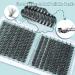 TOOCHUNAG Individual Lashes 40D+50D 320 Clusters Lash Extension - Natural Fluffy Eyelashes for DIY Home Extensions - Buy Online on SooperMarket.com