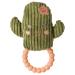 Mary Meyer Sweet Soothie Soft Baby Rattle with Teether Ring  6-Inches  Cactus