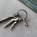 Temlum 2.5 cm Mini Carabiner Set - Aluminum Key Rings for Camping Travel & Hiking | 10 Black Hooks - Buy Online on SooperMarket.com