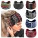 STGDAK Boho Headbands For Women African Wide Hair Bands Knoted Turban Stretch Fashion Head Bands Yoga Running Sweatband Elastic Headband Stylish Wrap Headbands Hair Accessories for Teen Girls 6 Pack Style 28