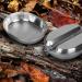 Goetland 304 Stainless Steel US Military Mess Kit Plate Set - Ideal for Camping, Hiking, Picnics, BBQ, and Beach - Buy Online on SooperMarket.com