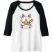 Womens Kawaii Cat Neko Eating Ramen Noodle Soup Japanese Aesthetic Raglan Baseball Tee
