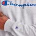 Champion Men's Powerblend Fleece Crew Sweatshirt - Crewneck, Oxford Gray Script - Buy Online on SooperMarket.com