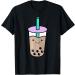 Kawaii Bubble Tea Cartoon Boba Milk Tea T-Shirt