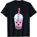 Kawaii Boba Milk Tea | Cute Strawberry Bubble Tea Lover Gift T-Shirt
