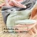Moyo Baby Batzeponcho with Rabbit Ears - Soft 100% Terry Cotton Hooded Towel for Toddlers (0-3 Years) - Washable Poncho Bath Towel in Ros (68x56cm) - Buy Online on SooperMarket.com
