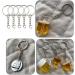 1 Inch Key Ring with Chain and Open Jump Rings - 50 Pack - Buy Online on SooperMarket.com