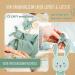 Buy Amari Cuddly Towel (Turquoise Hare) with Bite Ring & Bib - Perfect Baby Gift Set for Newborns & Girls - Sniffer Towel for Baby Parties - Buy Online on SooperMarket.com