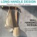 Exfoliating Loofah Bath Brush on a Stick with Long Wooden Handle - Shower Sponge Body Scrubber for Men & Women - Buy Online on SooperMarket.com