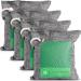 Bamboo Charcoal Bags - Odor Absorber Made of 100% Bamboo and Linen with Dehumidifier for Moisture Control that is Safe for Air Purifier & Deodorizers and comes in 4 200g Pouches Per Pack