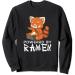 Powered By Ramen Red Panda Japanese Food Noodles Soba Sweatshirt