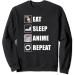Ramen Noodles Kawaii Eat Sleep Anime Repeat Japanese Anime Sweatshirt