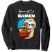 Kawaii Anime Sloth Eating Japanese Ramen Noodle Soup Sweatshirt