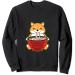 fox ramen kawaii foxes Japanese noodles Sweatshirt