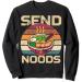Send Noods Vintage Ramen Japanese Noodles Pho Bowl Anime Sweatshirt