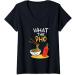 Womens What the Pho Ramen Noodles V-Neck T-Shirt