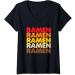 Womens Ramen Ramen Ramen Vintage 70s Asian Noodles Love V-Neck T-Shirt