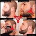 BEARD NINJA Beard Shaping Tool - Lineup & Edging Template for Goatee, Mustache, Neckline - Red - Buy Online on SooperMarket.com