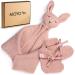 Moyo Baby Gift Set in Ros I 2-part gift set with a knitted sniffer towel rabbit & Sch hchen i gift for birth for young & girls i baby gifts for newborns