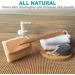 Exfoliating Loofah Bath Brush on a Stick with Long Wooden Handle - Shower Sponge Body Scrubber for Men & Women - Buy Online on SooperMarket.com
