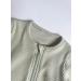 DreamBuy Ribbed Cotton Zip Up Baby Sleepsuit for Newborns | Unisex Baby Boy and Girl Clothes 0-3 Months Sage - Buy Online on SooperMarket.com