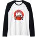 Ramen Noodle Lover Unicorn Anime Raglan Baseball Tee