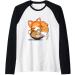 Ramen Noodles Fox Lover Kawaii Japanese Anime Raglan Baseball Tee