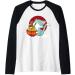 Cat Eating Japanese Ramen Noodles Soup Bowl Kawaii Kitten Raglan Baseball Tee
