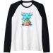 Anime Ramen Baphomet Raglan Baseball Tee