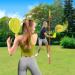 Swingball Classic Original - Red & Yellow | Outdoor Fun | Traditional Ground Set with Tennis Ball & 2 Bats | Ages 5+ - Buy Online on SooperMarket.com