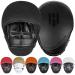 Hawk Sports Punching Mitts for Men, Women, and Kids, Leather Focus Mitts for Martial Arts and Boxing Training All-Black