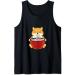 fox ramen kawaii foxes Japanese noodles Tank Top
