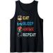 Ramen Noodles Eat Sleep Anime Repeat Japanese Manga Anime Tank Top