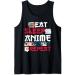 Kawaii Japanese Ramen Noodles Eat Sleep Anime Repeat Anime Tank Top
