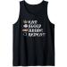 Japanese Kawaii Ramen Noodles Eat Sleep Anime Repeat Anime Tank Top