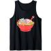Anime Japanese Cat Ramen Kawaii Ramen Noodle Life Tank Top