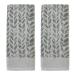 SKL Home by Saturday Knight Ltd. Distressed Leaves Hand Towel (2-Pack),Sage Sage 16" x 26"