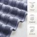 Jumbo Bath Sheets Towels 35x70 - 2-Pack, 100% Cotton, Extra Large Absorbent Towel Set - Gray & White - Buy Online on SooperMarket.com